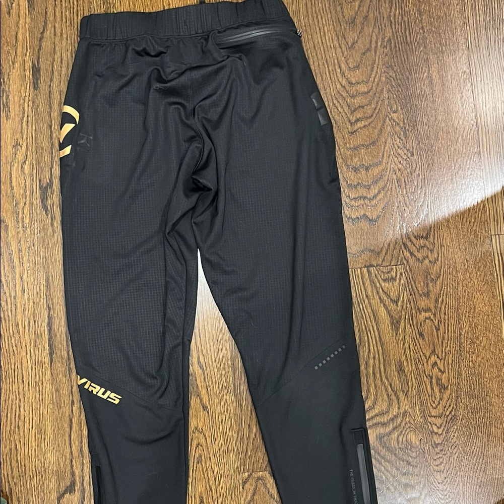 Men’s Virus joggers - black and gold - size medium - never worn